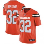 Wholesale Cheap Nike Browns #32 Jim Brown Orange Alternate Youth Stitched NFL Vapor Untouchable Limited Jersey