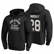 Wholesale Cheap New Orleans Saints #28 Latavius Murray 2019 NFC South Division Champions Black Cover Two Hoodie