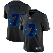 Wholesale Cheap Indianapolis Colts #7 Jacoby Brissett Men's Nike Team Logo Dual Overlap Limited NFL Jersey Black