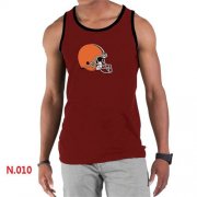Wholesale Cheap Men's Nike NFL Cleveland Browns Sideline Legend Authentic Logo Tank Top Red