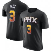 Wholesale Cheap Men's Phoenix Suns #3 Chris Paul Black 2022-23 Statement Edition Name & Number T-Shirt