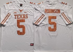Wholesale Cheap Men\'s Texas Longhorns #5 Bijan Robinson White 2022 Vapor Untouchable Stitched Nike Jersey