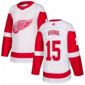 Wholesale Cheap Men\'s Detroit Red Wings #15 Jakub Vrana Adidas Authentic White Jersey
