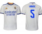Wholesale Cheap Men 2021-2022 Club Real Madrid home aaa version white 5 Soccer Jerseys