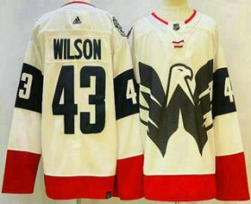 Wholesale Cheap Men\'s Washington Capitals #43 Tom Wilson White 2023 Stadium Series Stitched Jersey