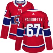 Wholesale Cheap Adidas Canadiens #67 Max Pacioretty Red Home Authentic Women's Stitched NHL Jersey