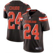 Wholesale Cheap Nike Browns #24 Nick Chubb Brown Team Color Youth Stitched NFL Vapor Untouchable Limited Jersey