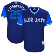 Wholesale Cheap Blue Jays #25 Marco Estrada Navy "Estradabien" Players Weekend Authentic Stitched MLB Jersey