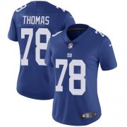 Wholesale Cheap Nike Giants #78 Andrew Thomas Royal Blue Team Color Women's Stitched NFL Vapor Untouchable Limited Jersey