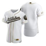 Wholesale Cheap Oakland Athletics Blank White Nike Men's Authentic Golden Edition MLB Jersey