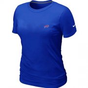Wholesale Cheap Women's Nike Buffalo Bills Chest Embroidered Logo T-Shirt Blue