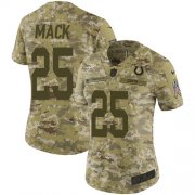 Wholesale Cheap Nike Colts #25 Marlon Mack Camo Women's Stitched NFL Limited 2018 Salute to Service Jersey