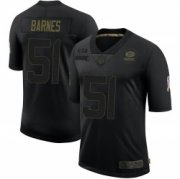 Wholesale Cheap Men's Green Bay Packers #51 Krys Barnes Limited Black 2020 Salute To Service Jersey