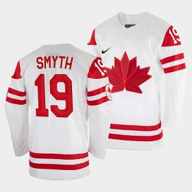 Wholesale Cheap Men\'s Ryan Smyth Canada Hockey White 2022 Winter Olympic #19 Salt Lake City Jersey