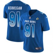 Wholesale Cheap Nike Redskins #91 Ryan Kerrigan Royal Men's Stitched NFL Limited NFC 2019 Pro Bowl Jersey