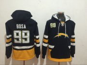 Wholesale Cheap Men's San Diego Chargers #99 Joey Bosa Navy Blue NEW Navy Blue Pocket Stitched NFL Pullover Hoodie