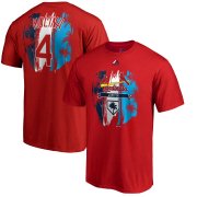 Wholesale Cheap St. Louis Cardinals #4 Yadier Molina Majestic 2019 Spring Training Name & Number T-Shirt Red