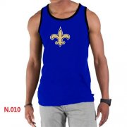 Wholesale Cheap Men's Nike NFL New Orleans Saints Sideline Legend Authentic Logo Tank Top Blue