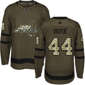 Wholesale Cheap Adidas Capitals #44 Brooks Orpik Green Salute to Service Stitched Youth NHL Jersey