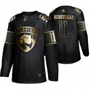 Wholesale Cheap Adidas Panthers #11 Jonathan Huberdeau Men's 2019 Black Golden Edition Authentic Stitched NHL Jersey