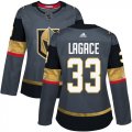 Wholesale Cheap Adidas Golden Knights #33 Maxime Lagace Grey Home Authentic Women's Stitched NHL Jersey