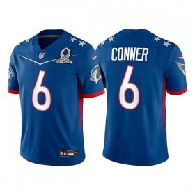 Wholesale Cheap Men\'s Arizona Cardinals #6 James Conner 2022 Royal NFC Pro Bowl Stitched Jersey
