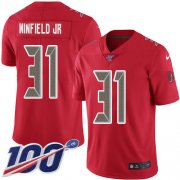 Wholesale Cheap Nike Buccaneers #31 Antoine Winfield Jr. Red Men's Stitched NFL Limited Rush 100th Season Jersey