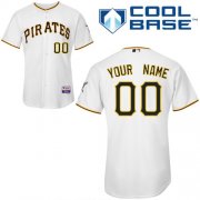 Wholesale Cheap Pirates Customized Authentic White Cool Base MLB Jersey (S-3XL)