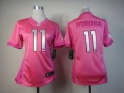Wholesale Cheap Nike Cardinals #11 Larry Fitzgerald Pink Women's Be Luv'd Stitched NFL Elite Jersey