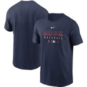 Wholesale Cheap Men's Boston Red Sox Nike Navy Authentic Collection Team Performance T-Shirt