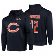 Wholesale Cheap Chicago Bears #12 Allen Robinson Nike NFL 100 Primary Logo Circuit Name & Number Pullover Hoodie Navy