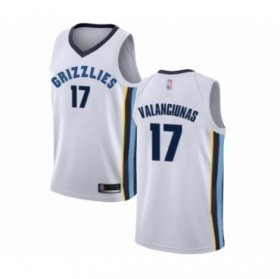Wholesale Cheap Men\'s Memphis Grizzlies #17 Jonas Valanciunas Authentic White Basketball Jersey - Association Edition