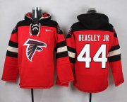 Wholesale Cheap Nike Falcons #44 Vic Beasley Jr Red Player Pullover NFL Hoodie