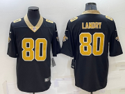 Wholesale Men's New Orleans Saints #80 Jarvis Landry Black 2022 Vapor Untouchable Stitched NFL Nike Limited Jersey