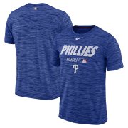 Wholesale Cheap Philadelphia Phillies Nike Authentic Collection Velocity Team Issue Performance T-Shirt Royal