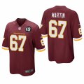 Cheap Washington Redskins #67 Wes Martin Men's Nike Burgundy Bobby Mitchell Uniform Patch NFL Game Jersey
