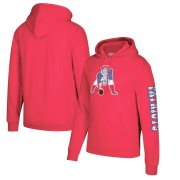 Wholesale Cheap New England Patriots Mitchell & Ness Classic Team Pullover Hoodie Red