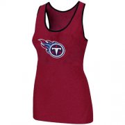 Wholesale Cheap Women's Nike Tennessee Titans Big Logo Tri-Blend Racerback Stretch Tank Top Red