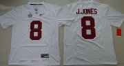 Wholesale Cheap Men's Alabama Crimson Tide #8 Julio Jones White Limited Stitched College Football Nike NCAA Jersey