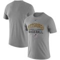 Wholesale Cheap Pittsburgh Pirates Nike Away Practice T-Shirt Heathered Gray