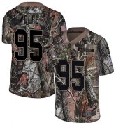 Wholesale Cheap Nike Broncos #95 Derek Wolfe Camo Youth Stitched NFL Limited Rush Realtree Jersey