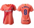 Wholesale Cheap Women's Barcelona #8 A.Iniesta Third Soccer Club Jersey
