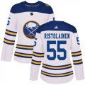 Wholesale Cheap Adidas Sabres #55 Rasmus Ristolainen White Authentic 2018 Winter Classic Women's Stitched NHL Jersey