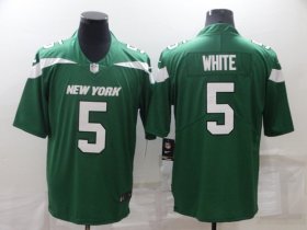 Wholesale Cheap Men\'s New York Jets #5 Mike White Green Vapor Untouchable Limited Stitched Jersey