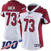 Wholesale Cheap Nike Cardinals #73 Max Garcia White Women's Stitched NFL 100th Season Vapor Untouchable Limited Jersey