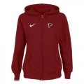 Wholesale Cheap Women's Nike Atlanta Falcons Ladies Tailgater Full Zip Hoodie Red