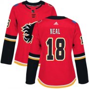 Wholesale Cheap Adidas Flames #18 James Neal Red Home Authentic Women's Stitched NHL Jersey