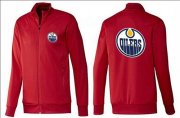 Wholesale Cheap NHL Edmonton Oilers Zip Jackets Red