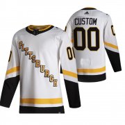 Wholesale Cheap Pittsburgh Penguins Custom White Men's Adidas 2020-21 Alternate Authentic Player NHL Jersey