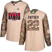 Wholesale Cheap Adidas Senators #22 Nikita Zaitsev Camo Authentic 2017 Veterans Day Stitched Youth NHL Jersey